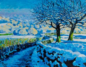 Light on a Winter Lane by Frances Naggs