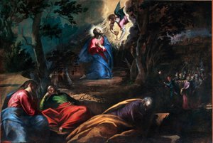 The Prayer in the Garden of Olive Trees (detail) by Francesco Bassano