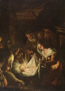 Adoration of the Shepherds, 1588-90 by Francesco Bassano