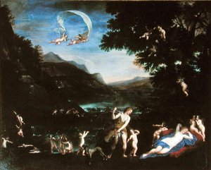 Adonis Led to Venus by Cherubs