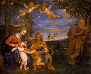 Holy Family with St Elizabeth and St John