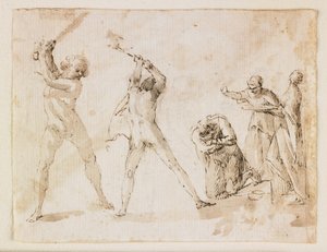 Martyrdom of Saint John the Baptist by Francesco Allegrini