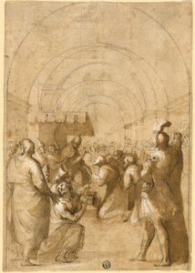 Study for Pope Innocent III Establishing the Franciscan Order
