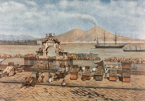 Santa Lucia Beach, in Naples by Francesco Aversano