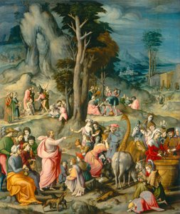 The Gathering of the Manna by Francesco Ubertini Bacchiacca
