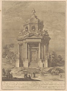 The Prima Macchina for the Chinea of 1782: The Temple of Janus Built by Numa Pompilius by Francesco Barbazza, after Giuseppe Palazzi