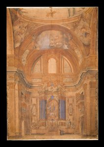 View of the Interior of the Gesu, Rome
