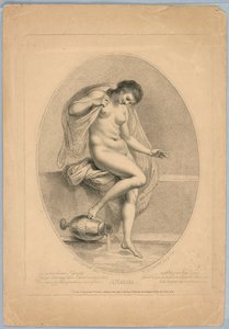 A Naiad (Woman Stepping into a Bath) by Francesco Bartolozzi