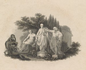 Demosthenes, Cicero and William Pitt, Earl of Chatham by Francesco Bartolozzi
