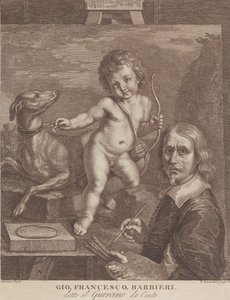 Guercino Self-Portrait by Francesco Bartolozzi