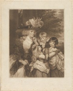 Lady Smith and Her Children: George Henry, Louisa, and Charlotte by Francesco Bartolozzi
