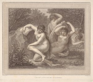 Nymphs and Diana Bathing by Francesco Bartolozzi