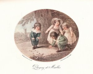 Playing at Marbles, 1906