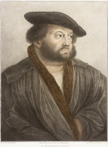 Portrait of Hans Holbein at Kensington Palace by Francesco Bartolozzi