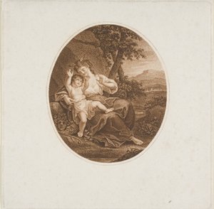 Sappho Listening to Love by Francesco Bartolozzi