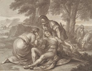 Tancred and Erminia by Francesco Bartolozzi