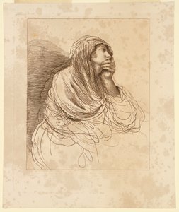 Young Woman in a Thoughtful Attitude