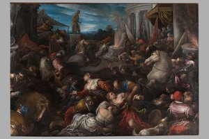 The Rape of the Sabines by Francesco Bassano