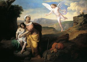 Hagar and Ishmael Visited by Angel