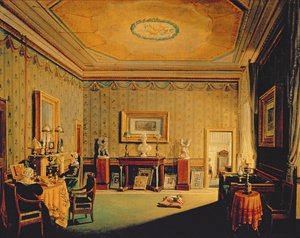 Salon in the Barberini House, 1830-40s