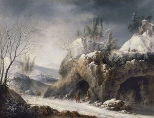 Winter Landscape with a Peasant Family