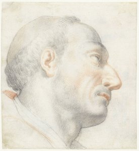 The Head of San Carlo Borromeo by Francesco Furini (attributed to)