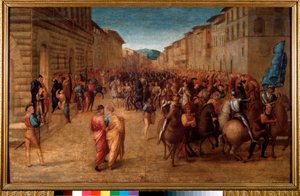 The king of France Charles VIII entered in Florence in November 1494