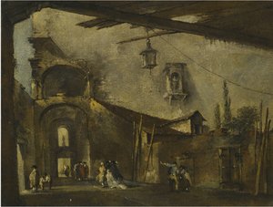 A Street in Venice by Francesco Guardi