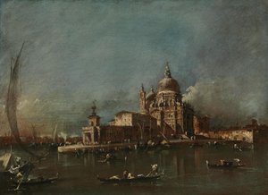 View of Santa Maria della Salute and the Dogana by Francesco Guardi