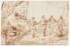 Harem Scene by Francesco Guardi