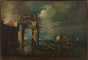 Lagoon Landscape by Francesco Guardi