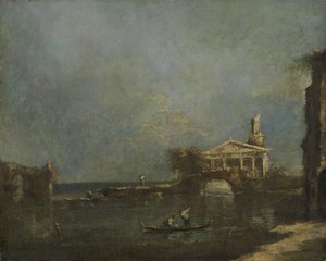 Lagoon near Venice by Francesco Guardi