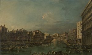 Regatta on the Grand Canal by Francesco Guardi