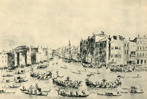 Regatta on the Grand Canal, Venice by Francesco Guardi