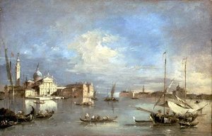 San Giorgio Maggiore from the Bacino di San Marco by Francesco Guardi
