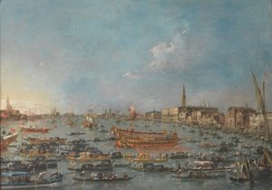 The Bucintoro Festival of Venice by Francesco Guardi