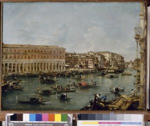 View of the Grand Canal with the Fabbriche Nuove di Rialto
