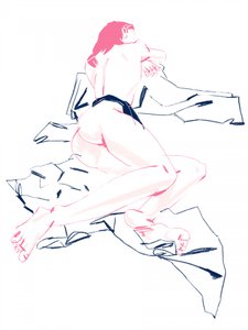 A Girl Sleeping Back View by Francesco Gulina