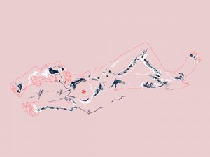 Girl Lying Down by Francesco Gulina