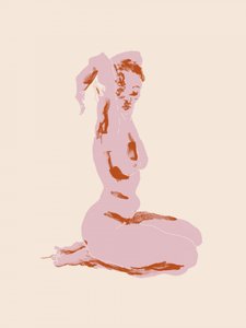 Seated Feminine Nude by Francesco Gulina