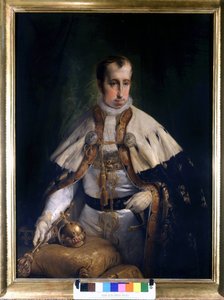 Portrait of Ferdinand I, Emperor of Austria (Painting by Francesco Hayez) by Francesco Hayez