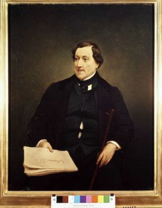 Portrait of Gioacchino Rossini - by Hayez, Brera Museum, Milan by Francesco Hayez