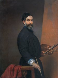 Self-portrait at the age of fifty-seven by Francesco Hayez