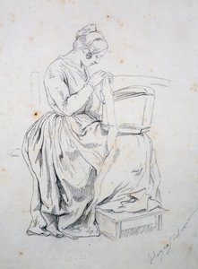 Study for Portrait of His Wife by Francesco Hayez