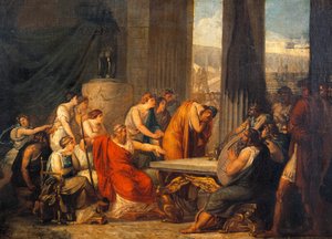Ulysses at court of Alcinous