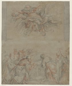 Ascension of Mary by Francesco II Bassano
