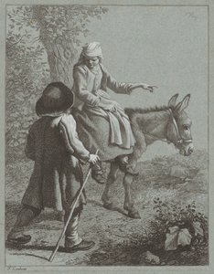 Boy and Girl with a Donkey