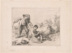 Plate 10, from The Set of 12 Pastoral Scenes by Francesco Londonio