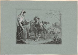 Plate 2, from The Set of 12 Pastoral Scenes by Francesco Londonio