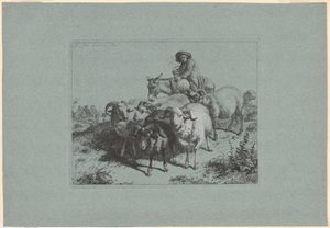 Plate 9, from The Set of 12 Pastorals Scenes